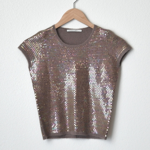 Nazereno Chiatti Tops - Nazereno Chiatti Cashmere Sequined Sweater